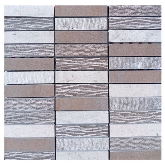 Immagine di MOSAICO MARMO PLUTONE SURFACES PATCH 2 30x30 CM SPESSORE 10 MM