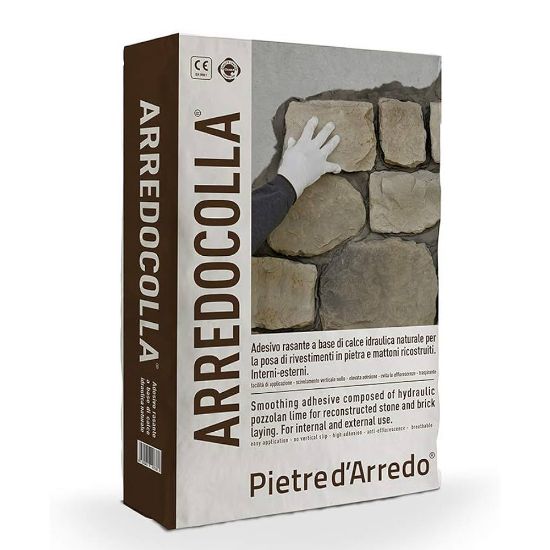 Immagine di COLLANTE PER PIETRA D'ARREDO GRIGIO 25 KG COLMEF