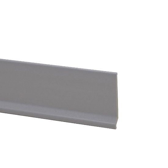 Immagine di BATTISCOPA PVC LINE GRIGIO ANTRACITE DEC. 558 2000x70x9 MM PROFILPAS