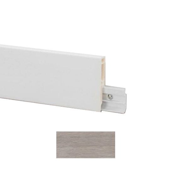 Immagine di BATTISCOPA PVC LINE 8613 DEC. 13 2500x80x15 MM (LAMINATO ROCKFORD OAK) PROFILPAS