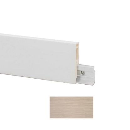 Immagine di BATTISCOPA PVC LINE 8613 DEC. 05 2500x80x15 MM (LAMINATO ATLANTIC OAK) PROFILPAS