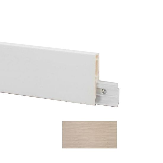 Immagine di BATTISCOPA PVC LINE 8613 DEC. 05 2500x80x15 MM (LAMINATO ATLANTIC OAK) PROFILPAS