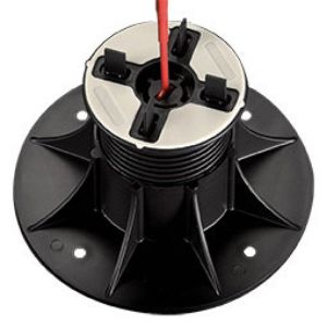 Immagine di SUPPORTO PVC PER TRAVETTO ALLUMINIO ALTEZZA REGOLABILE 3,75/5 CM