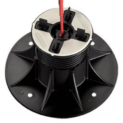 Immagine di SUPPORTO PVC PER TRAVETTO ALLUMINIO ALTEZZA REGOLABILE 3,75/5 CM