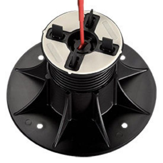 Immagine di SUPPORTO PVC PER TRAVETTO ALLUMINIO ALTEZZA REGOLABILE 3,75/5 CM