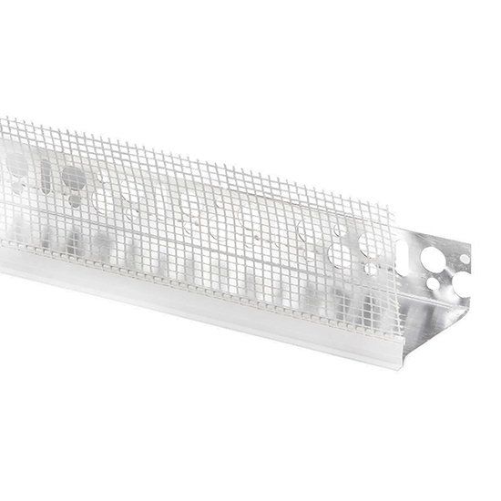 Immagine di PROFILO ROMPIGOCCIA PER BASE PARTENZA IN ALLUMINIO CON RETE IN FIBRA DI VETRO LUNGHEZZA 2,5 MT