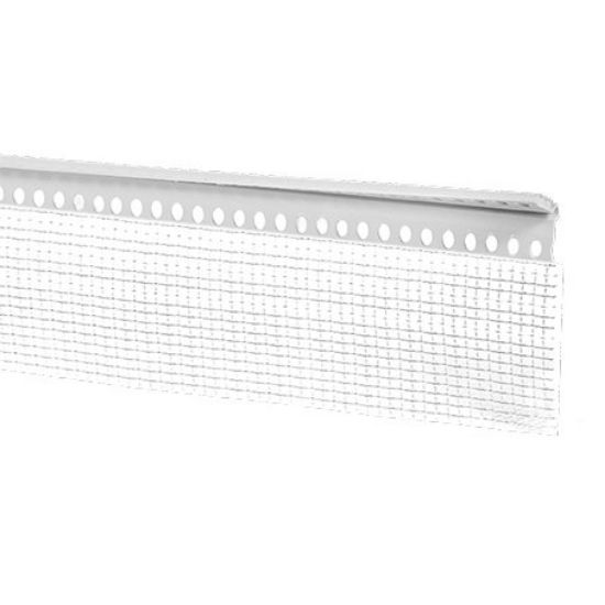 Immagine di PROFILO PER SOTTODAVANZALE CON NASTRO AUTOADESIVO IN PE CON RETE IN FIBRA DI VETRO 25x25 MM LUNGHEZZA 2 MT