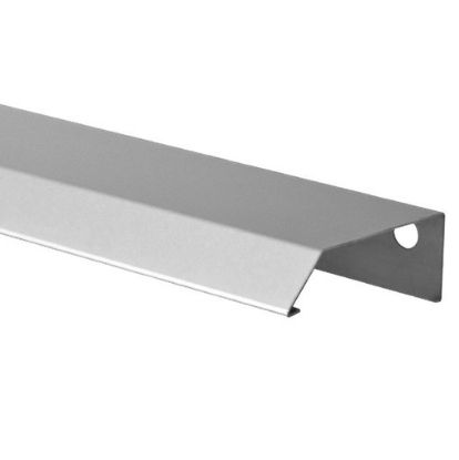 Immagine di PROFILO COPERTINA IN ALLUMINIO CON GOCCIOLATOIO 120 MM LUNGHEZZA 2,5 MT