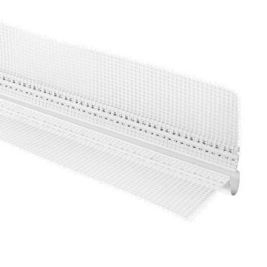 Immagine di PROFILO GIUNTO DILATAZIONE CON RETE IN FIBRA DI VETRO TERMOSALDATA PER ANGOLO LUNGHEZZA 2,5 MT
