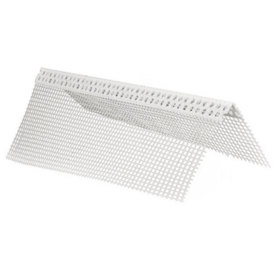 Immagine di PROFILO ANGOLARE PVC CON RETE IN FIBRA DI VETRO LUNGHEZZA 2,5 MT