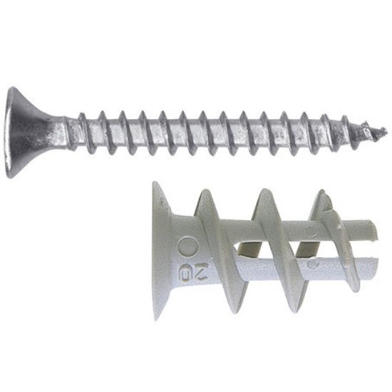 Immagine di TASSELLO GK NYLON PER CARTONGESSO CON VITE CONFEZIONE 200 PZ