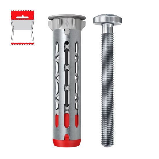 Immagine di TASSELLO DUOHM M.4x55 S IN ACCIAIO E NYLON RINFORZATO PER CARTONGESSO 4 PZ/BLISTER