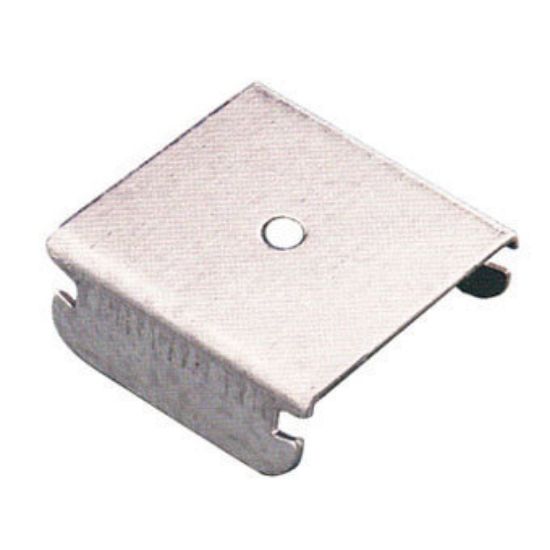 Immagine di GANCIO A SCATTO ZINCATO PER MONTANTE S48 H18 MM CONFEZIONE 100 PZ