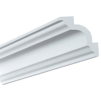 Immagine di CORNICE PER RIFINITURE D'INTERNI IN POLISTIRENE 80x80 MM LUNGHEZZA 2 MT MOD.I780 BOVELACCI