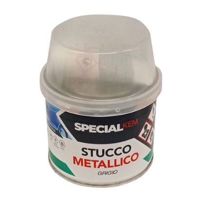 Immagine di STUCCO PER METALLI BICOMPONENTE 375 ML GRIGIO KEMIPOL
