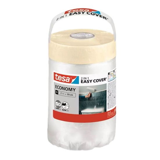 Immagine di NASTRO CARTA+TELO IN PE ALTO 55 CM LUNGO 25 MT