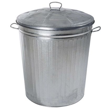 Immagine di BIDONE CON COPERCHIO ZINCATO LT 18