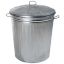 Immagine di BIDONE CON COPERCHIO ZINCATO LT 18