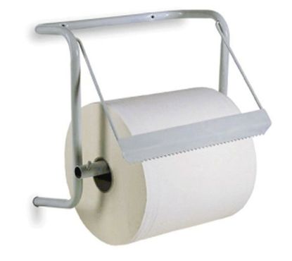 Immagine di PORTAROTOLONE A PARETE METALLO BIANCO
