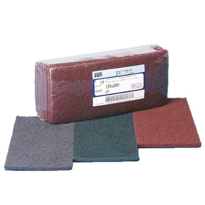 Immagine di PANNO ABRASIVO-FOGLI (120x280 MM ) MA (MEDIUM) ROSSO CONFEZIONE DA 10 PZ SAIT