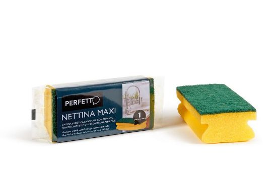 Immagine di NETTINA MAXI SPUGNA CON ABRASIVO SALVAUNGHIE ART.0246B PERFETTO