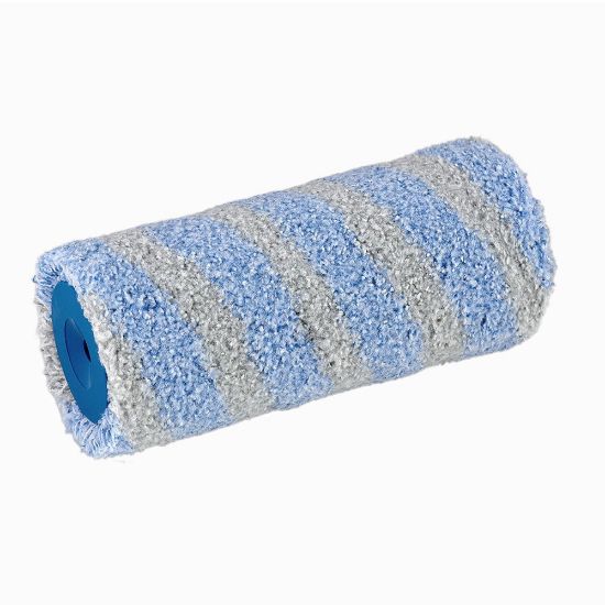 Immagine di RULLO CM 22 ALTEZZA MM 15 POLIESTERE FINESTAR GRIGIO/BLU PER USO PARETI E FACCIATE STORCH