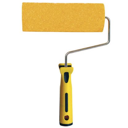 Immagine di RULLO SPUGNA PROFESSIONALE CM 20 PER USO BUCCIATO GRANA FINE CON MANICO CINGHIALE