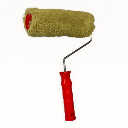 Immagine di RULLO VERDE PROFESSIONALE CM 23 CON MANICO PER USO PITTURA MURI GREZZI CINGHIALE