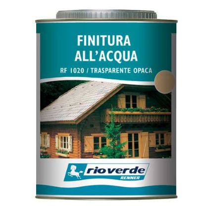 Immagine di FINITURA RF 1120 SEMILUCIDA H20 0,75 LT TRASPARENTE (NO SU BIANCO) RENNER