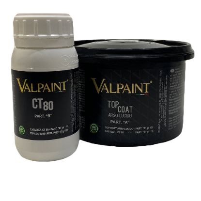 Immagine di FINITURA KIT TOP COAT AR60 LUCIDO + CT80 ( KG .0,4) VALPAINT