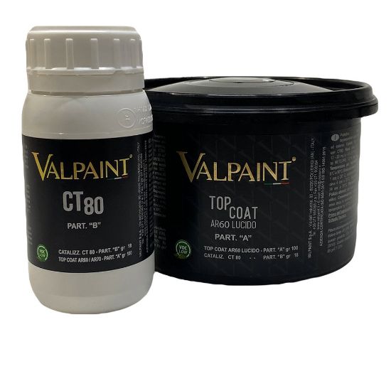 Immagine di FINITURA KIT TOP COAT AR60 LUCIDO + CT80 ( KG .0,4) VALPAINT