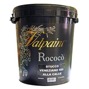 Immagine di DECORATIVO ROCOCO' 500 STUCCO VENEZIANO CALCE 4 LT INTERNI VALPAINT