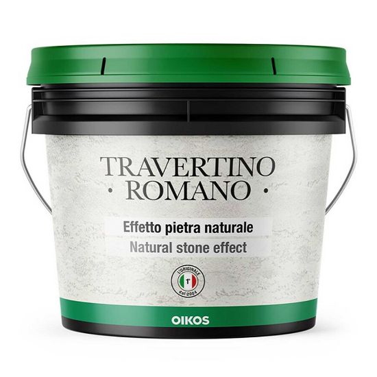 Immagine di DECORATIVO TRAVERTINO ROMANO 20 KG A PZ OIKOS