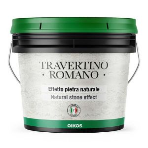 Immagine di DECORATIVO TRAVERTINO ROMANO 5 KG A PZ OIKOS