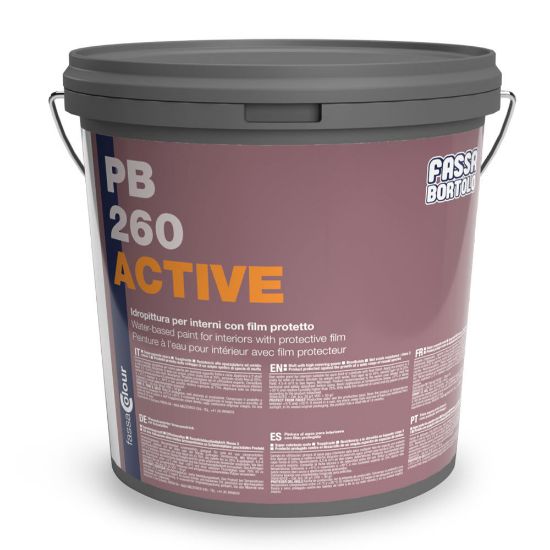 Immagine di IDROPITTURA PB260 ACTIVE BIANCO 5 LT ANTIMUFFA FASSA