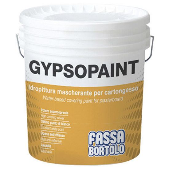 Immagine di IDROPITTURA GYPSOPAINT BIANCO 5 LT MASCHERANTE FASSA