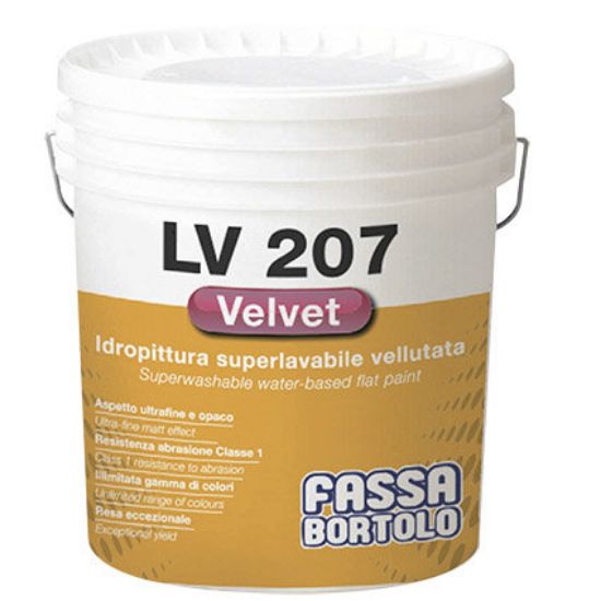 Immagine di SUPERLAVABILE LV207 VELVET PASTEL 14 LT FASSA