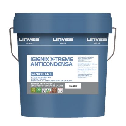 Immagine di PITTURA ANTICONDENSA ANTIMUFFA IGIENIX X-TREME BIANCO 10 LT LINVEA