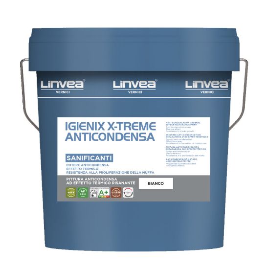 Immagine di PITTURA ANTICONDENSA ANTIMUFFA IGIENIX X-TREME BIANCO 4 LT LINVEA
