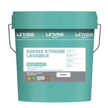 Immagine di LAVABILE ANTIMUFFA IGIENIX X-TREME BIANCO 14 LT LINVEA