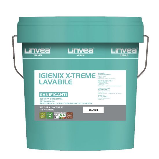 Immagine di LAVABILE ANTIMUFFA IGIENIX X-TREME BIANCO 4 LT LINVEA