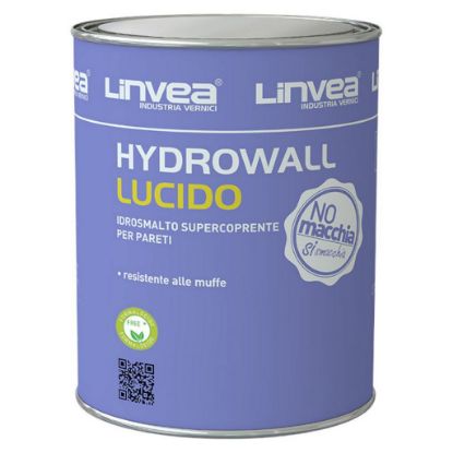 Immagine di SMALTO MURALE HYDROWALL LUCIDO SEMITRASPARENTE 1 LT BASE D LINVEA