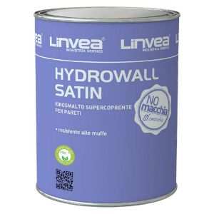 Immagine di SMALTO MURALE HYDROWALL SATIN SEMITRASPARENTE 4 LT BASE D LINVEA