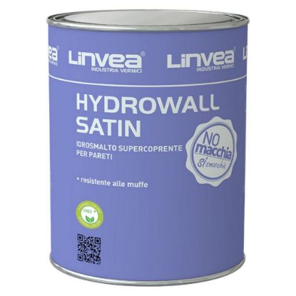 Immagine di SMALTO MURALE HYDROWALL SATIN BIANCO/PASTEL 10 LT BASE P LINVEA