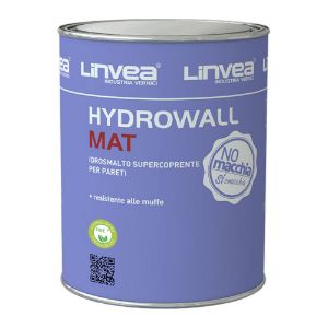 Immagine di SMALTO MURALE HYDROWALL MATT BIANCO/PASTEL 10 LT BASE P LINVEA