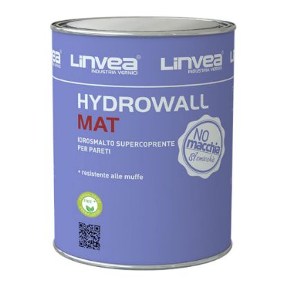 Immagine di SMALTO MURALE HYDROWALL MATT BIANCO/PASTEL 10 LT BASE P LINVEA
