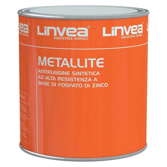 Immagine di ANTIRUGGINE SINTETICA METALLITE GRIGIO LT 0,50 LINVEA