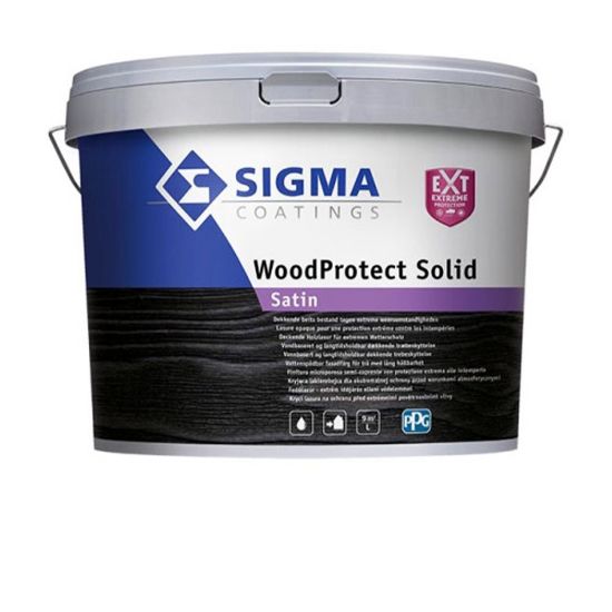 Immagine di PITTURA SEMI-COPRENTE WOODPROTECT SOLID SATIN BASE WN/BIANCO 10 LT PPG SIGMA