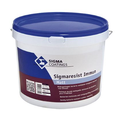 Immagine di PITTURA IMMUNIZZANTE RESIST IMMUN MATT BASE ARGENTO 10 LT BIANCO PPG SIGMA