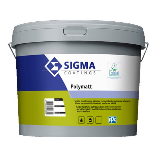 Immagine di SMALTO MURALE POLYMATT 1 LT BASE ZN COLORATO PPG SIGMA